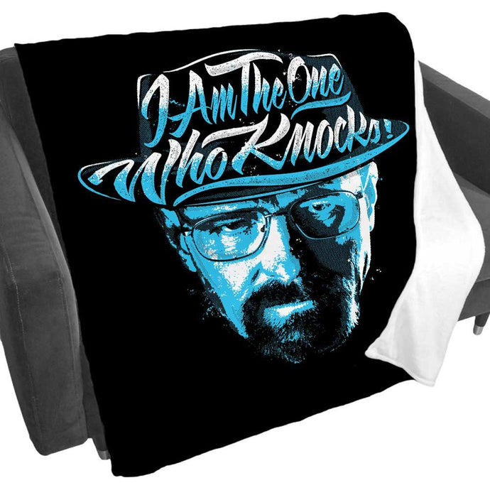 I Am the One Who Knocks Fleece Blanket from Breaking Bad